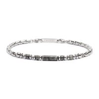 Bracciale Marlù Uomo in Acciaio Onice 30BR0017-GR - 30BR0017-GR